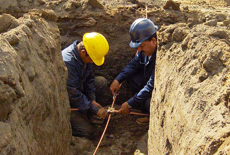 Instalación a tierra